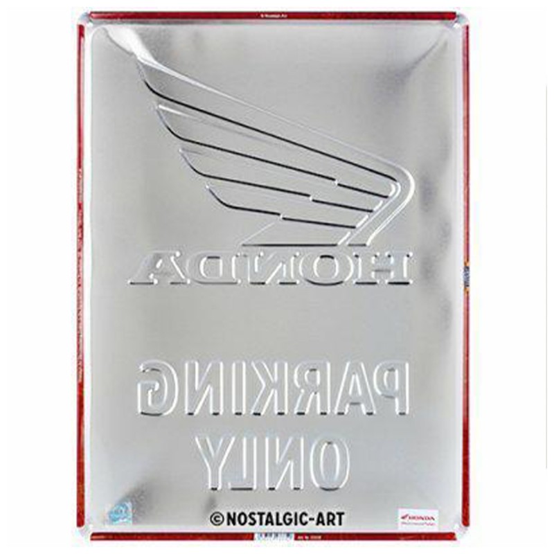 Plakat Metalowy 30x40 "Honda MC Parking Only" - Must-Have Dla Prawdziwego Miłośnika Motocykli!