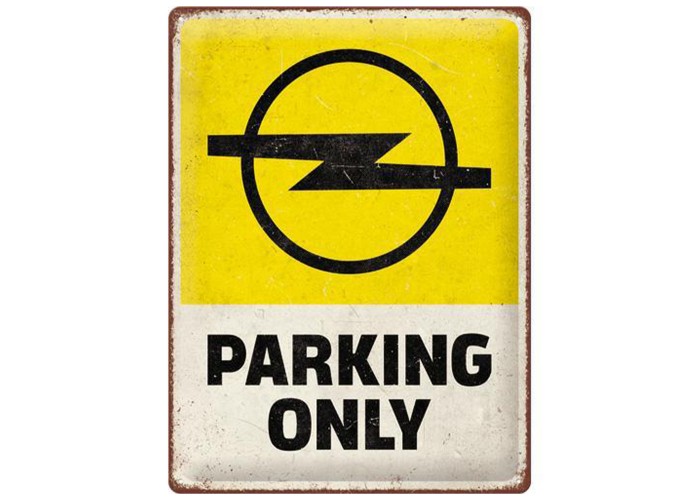 Metalowy Plakat 30x40 Opel Parking Only