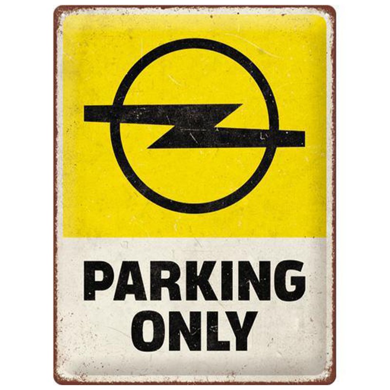 Metalowy Plakat 30x40 Opel Parking Only