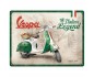 Odkryj Legendę Stylu - Plakat Metalowy 30x40cm Vespa Italian Legend
