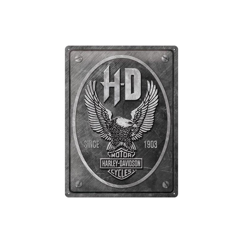 Legenda na Ścianie - Metalowy Plakat Harley-Davidson 30x40 „Metal Eagle”