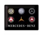 Metalowy Plakat Mercedes-Benz - Logo Evolution 30x40: Przekształć Swoją Przestrzeń w Ikonę Motoryzacji!