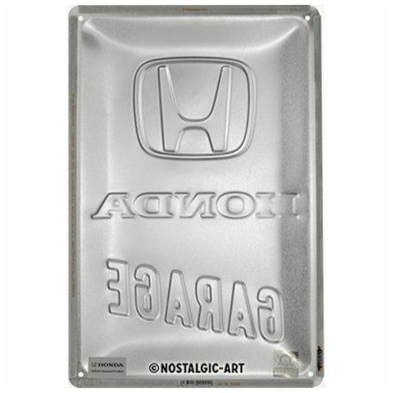 Metalowy Plakat Honda AM Garage 20x30 - Przekształć Swój Garaż w Świątynię Motopasji!