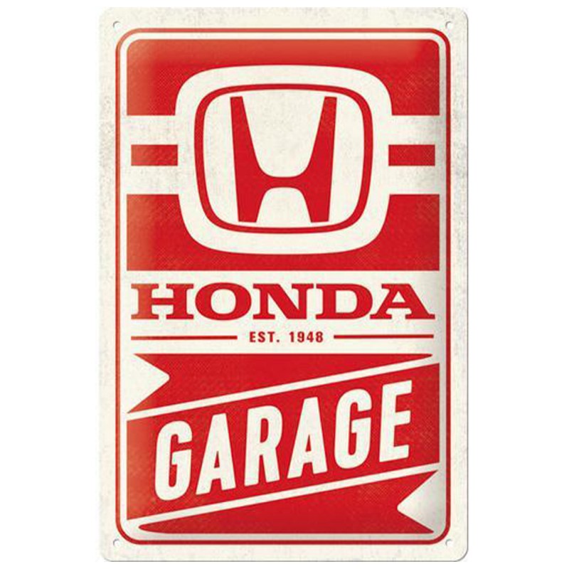 Metalowy Plakat Honda AM Garage 20x30 - Przekształć Swój Garaż w Świątynię Motopasji!