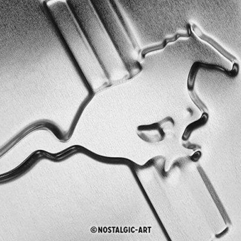 Metalowy Plakat 20x30 Ford Mustang Parking Only