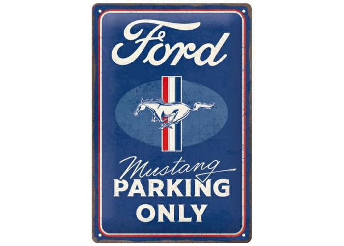Metalowy Plakat 20x30 Ford Mustang Parking Only