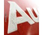 Nowy Wymiar Stylu z Metalowym Plakatem Audi Logo Red Shine 20x30 cm - Esencja Pasji na Twojej Ścianie!