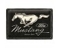 Niezwykły Plakat Metalowy 20x30 Ford Mustang - Horse Logo Black: Poczuj Moc Legendy w Swoim Wnętrzu!