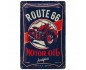 Metalowy Plakat 20x30 Route 66 Motor Oil - Industrialny Styl z Charakterem