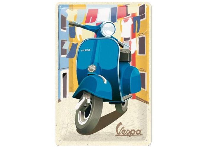 Metalowy Plakat 20x30 Vespa Italian Laundry