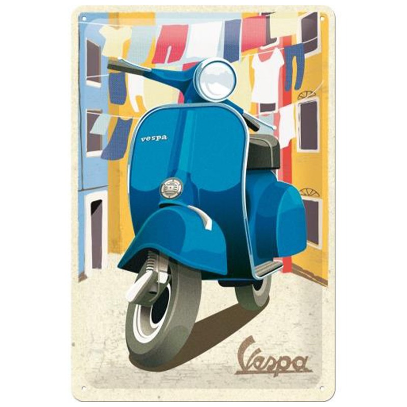Metalowy Plakat 20x30 Vespa Italian Laundry