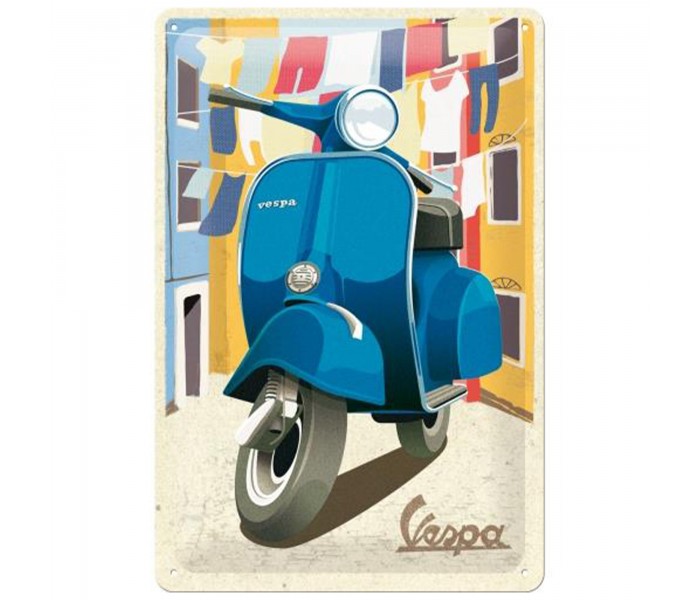 Metalowy Plakat 20x30 Vespa Italian Laundry