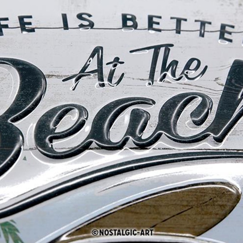 Stalowy Plakat 20x30 VW Bulli - Beach: Ikona Stylu dla Miłośników Wolności!