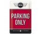 Metalowy Plakat Parking Only Mini – Ikona Stylu i Pasji w Twoim Garażu!