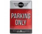 Metalowy Plakat Parking Only Mini – Ikona Stylu i Pasji w Twoim Garażu!
