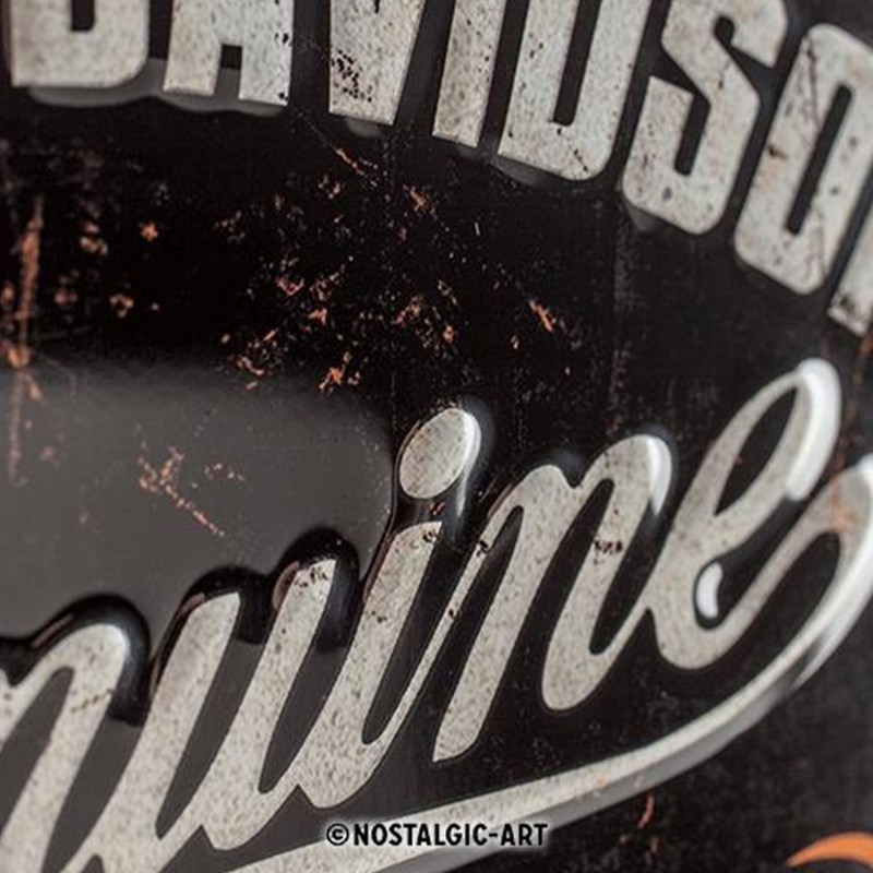 Metalowy Plakat 20x30 Harley-Davidson Garage - Esencja Wolności, Moc Dziedzictwa
