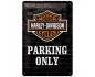 Metalowy Plakat Harley-Davidson Parking Only 20x30 cm - Must-Have dla Miłośników Legendarnych Motocykli!