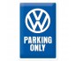 Plakat Metalowy 20x30 cm "VW Parking Only" - Odkryj Legendę i Przekształć Swoją Przestrzeń!