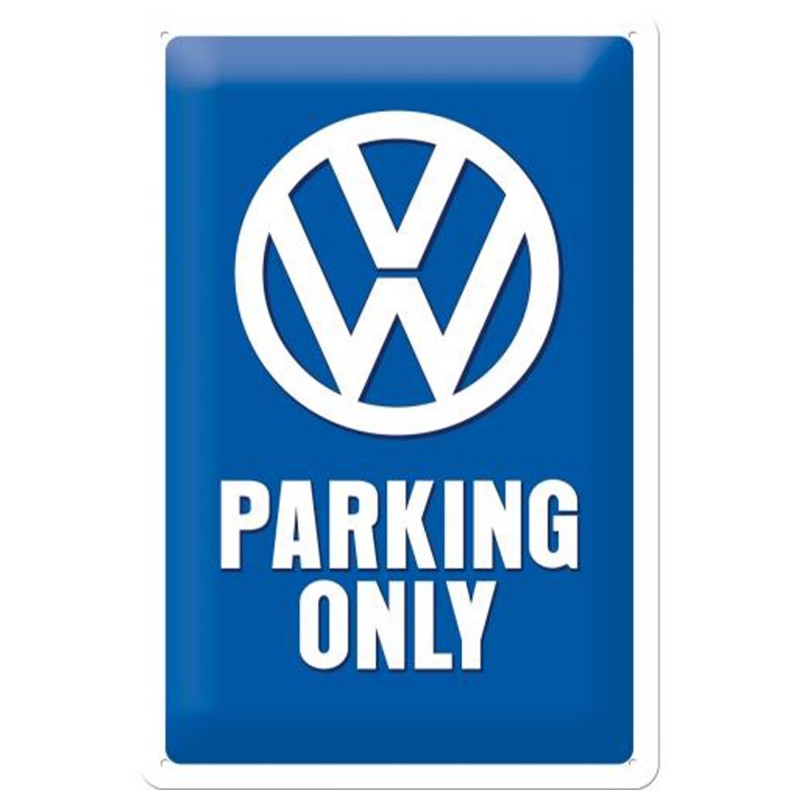 Plakat Metalowy 20x30 cm "VW Parking Only" - Odkryj Legendę i Przekształć Swoją Przestrzeń!