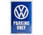 Plakat Metalowy 20x30 cm "VW Parking Only" - Odkryj Legendę i Przekształć Swoją Przestrzeń!