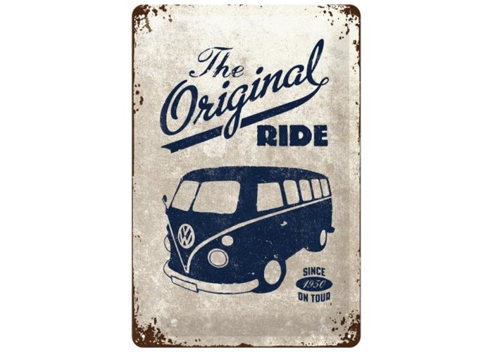 Metalowy Plakat VW Bulli "The Original Ride" 20x30 cm