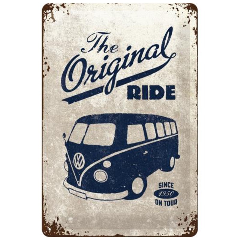 Metalowy Plakat VW Bulli "The Original Ride" 20x30 cm