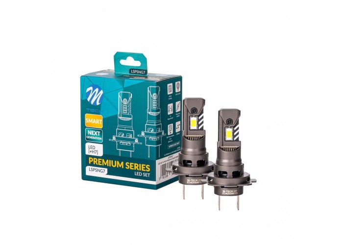 Zestaw LED H7 M-TECH Premium Smart - 5000 lm, CANBUS, IP65 - bez adapterów, bez kompromisów