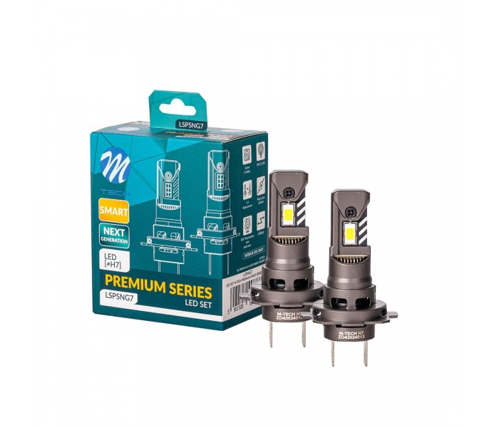Zestaw LED H7 M-TECH Premium Smart - 5000 lm, CANBUS, IP65 - bez adapterów, bez kompromisów