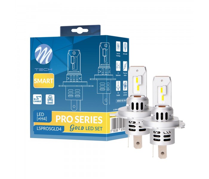 Zestaw LED M-TECH PRO SMART GOLD SERIES H4 - Plug&Play