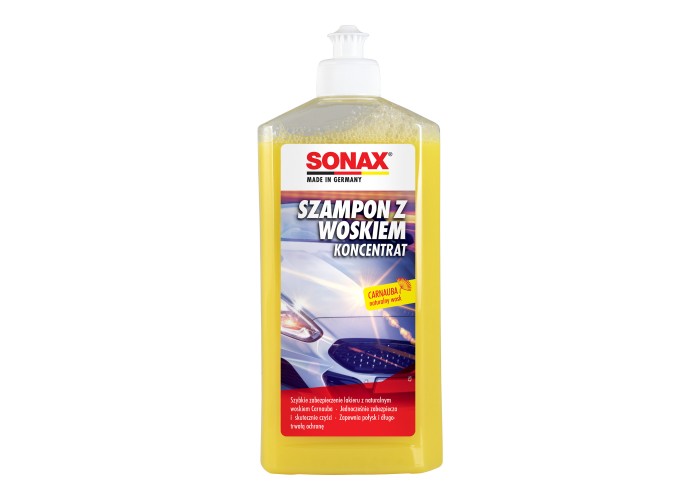 SONAX Szampon z woskiem - Koncentrat 500 ml - Myjesz i chronisz jednocześnie
