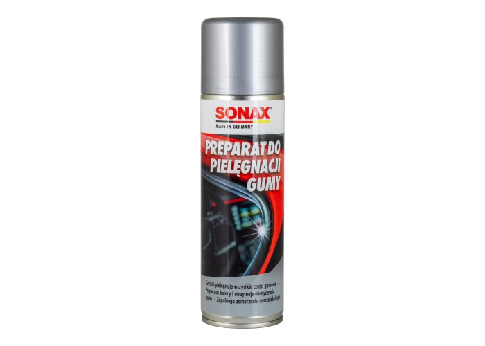 SONAX Preparat do Konserwacji Elementów Gumowych 300 ml - Ożyw Gumę i Chroń Auto