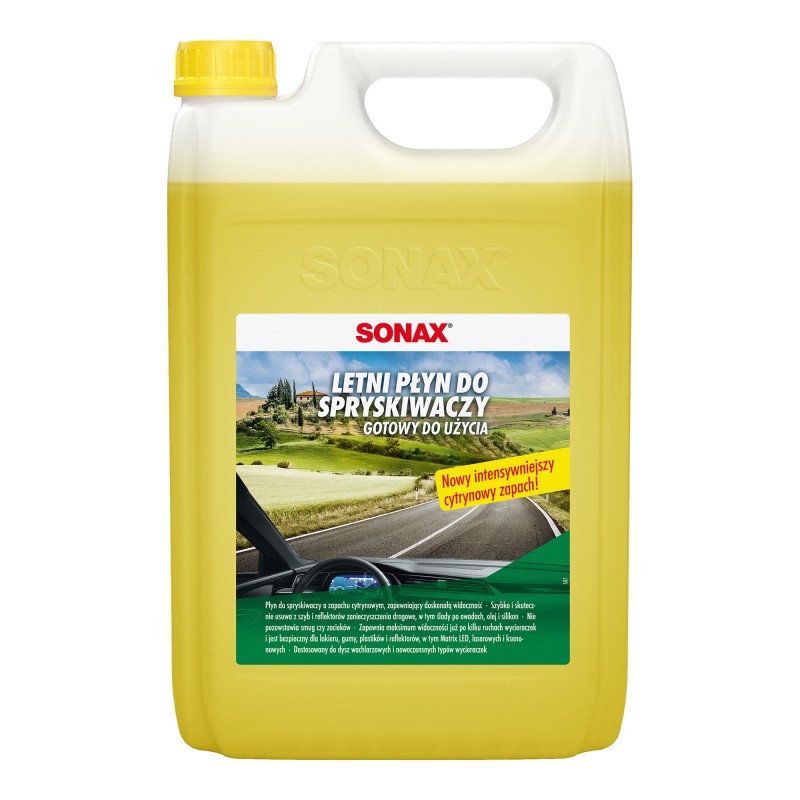 SONAX Letni Płyn do Spryskiwaczy Cytrynowy 4L
