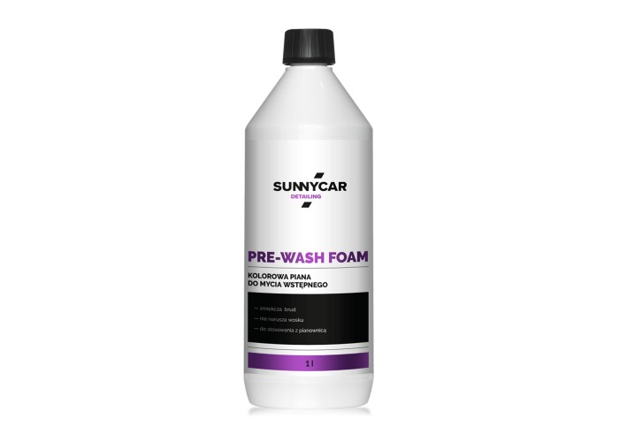 SunnyCar PRE-WASH Kolorowa Piana - Mycie wstępne -1000 ML