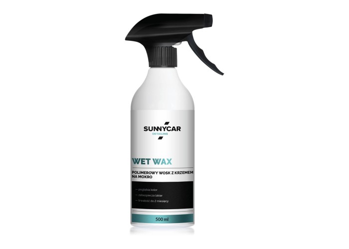SunnyCar WET WAX 500ml - Wosk Polimerowy z Kwarcem na Mokro