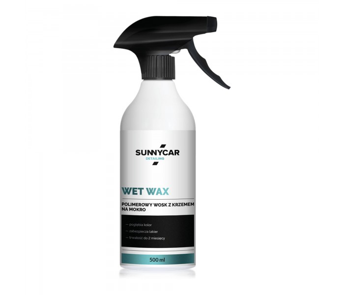 SunnyCar WET WAX 500ml - Wosk Polimerowy z Kwarcem na Mokro