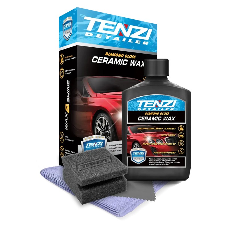 TENZI Wosk Ceramiczny 300ml Rewolucyjna Ochrona Lakieru - Długotrwały Blask i Niesamowita Hydrofobowość!