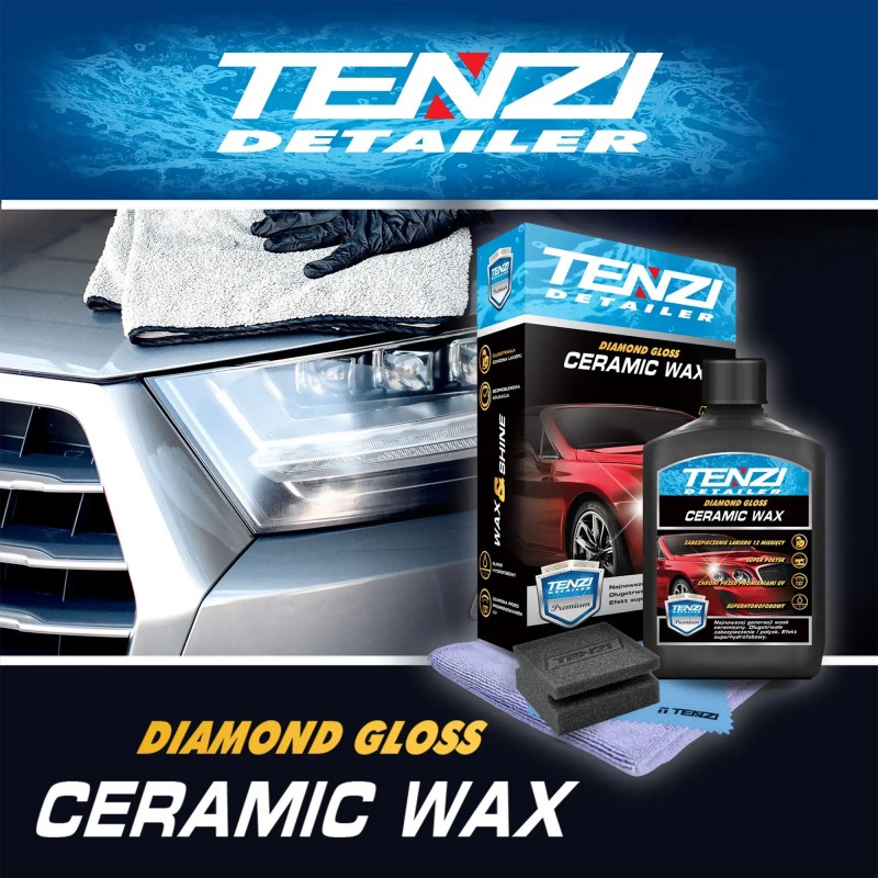 TENZI Wosk Ceramiczny 300ml Rewolucyjna Ochrona Lakieru - Długotrwały Blask i Niesamowita Hydrofobowość!
