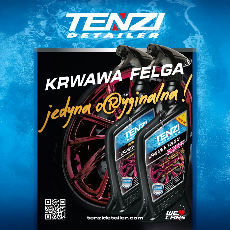 TENZI Krwawa Felga 0,6L - Jedyna Oryginalna - Profesjonalny Środek do Czyszczenia Felg