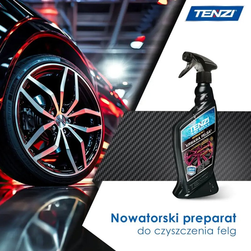 TENZI Krwawa Felga 0,6L - Jedyna Oryginalna - Profesjonalny Środek do Czyszczenia Felg