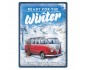 Metalowy Plakat 30x40 VW Bulli Ready For The Winter