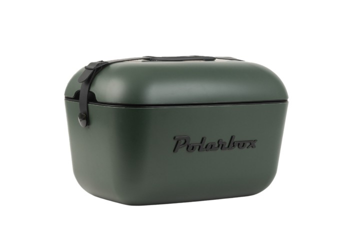 POLARBOX GOLD Green Forest 20L- Więcej Chłodu, Więcej Stylu! Lodówka Turystyczna Retro