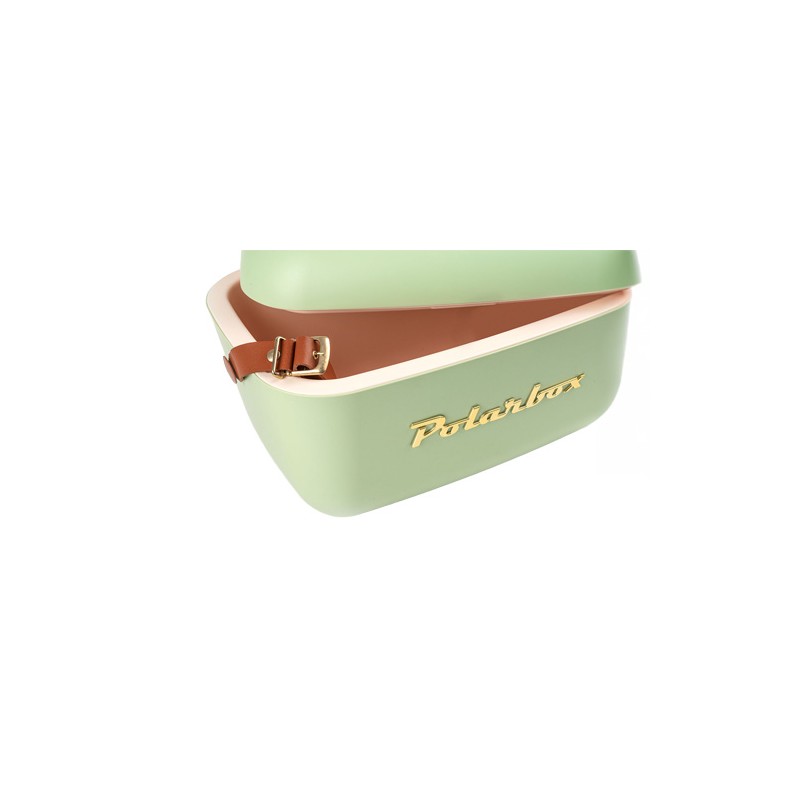 POLARBOX GOLD Green Forest 20L- Więcej Chłodu, Więcej Stylu! Lodówka Turystyczna Retro