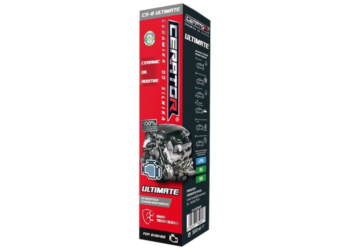 CERAMIZATOR CS-B ULTIMATE: Rewolucja dla Silnika Benzynowego! 3w1: Regeneracja, Redukcja Tarcia, Ochrona na 120 000 km!