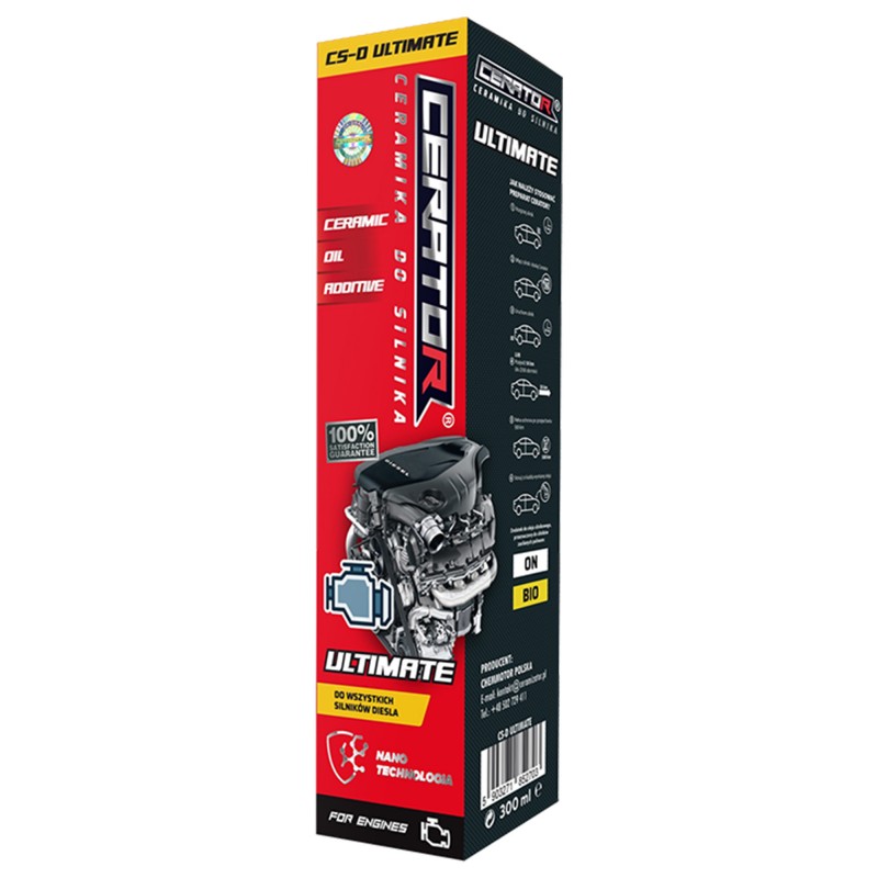 CERAMIZATOR CS-D ULTIMATE: Odblokuj Potencjał Diesla! 3w1: Regeneracja, Redukcja Tarcia, Ochrona na 120 000 km!