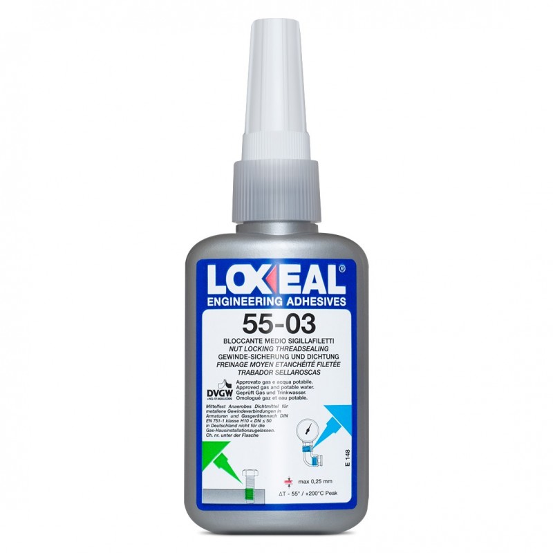 LOXEAL 55-03 - 50ml Klej do gwintów średniodemontowalny
