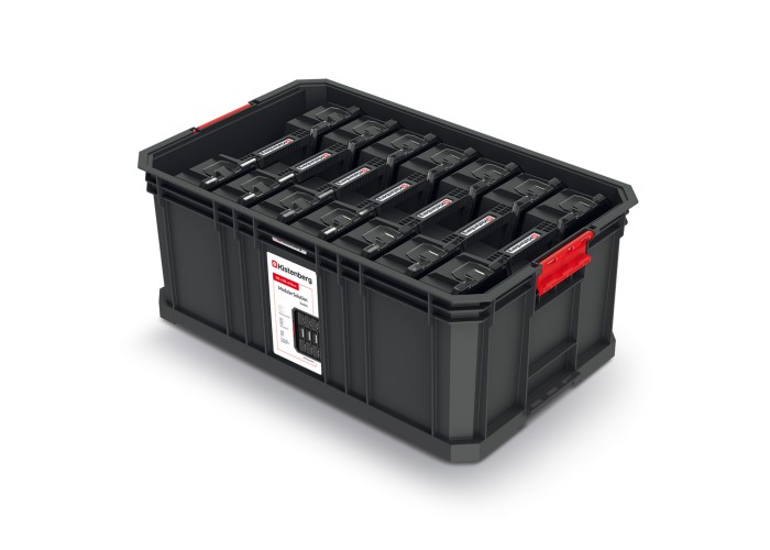 Kistenberg MODULAR SOLUTION 20R KMS553520R7 Skrzynia Narzędziowa z 7 Organizerami - Montaż Ścienny, 50kg Ładowności