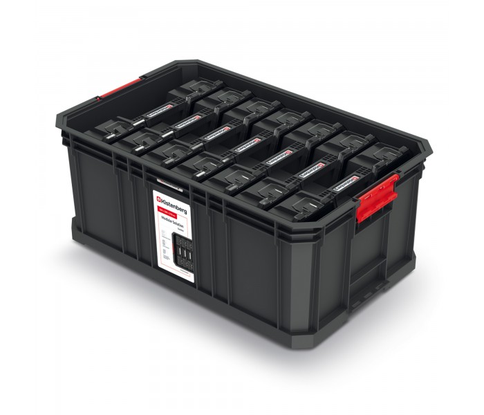 Kistenberg MODULAR SOLUTION 20R KMS553520R7 Skrzynia Narzędziowa z 7 Organizerami - Montaż Ścienny, 50kg Ładowności