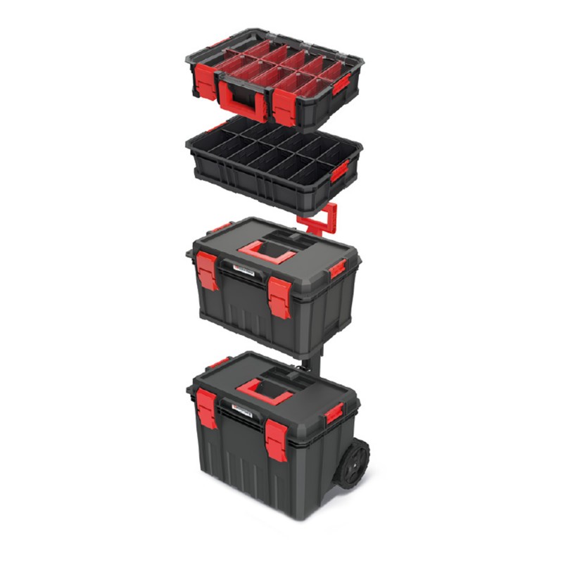 Kistenberg Modular Solution 6w1 KMSS553595S: Kompletna Stacja Robocza - Zestaw Skrzyń i Organizerów