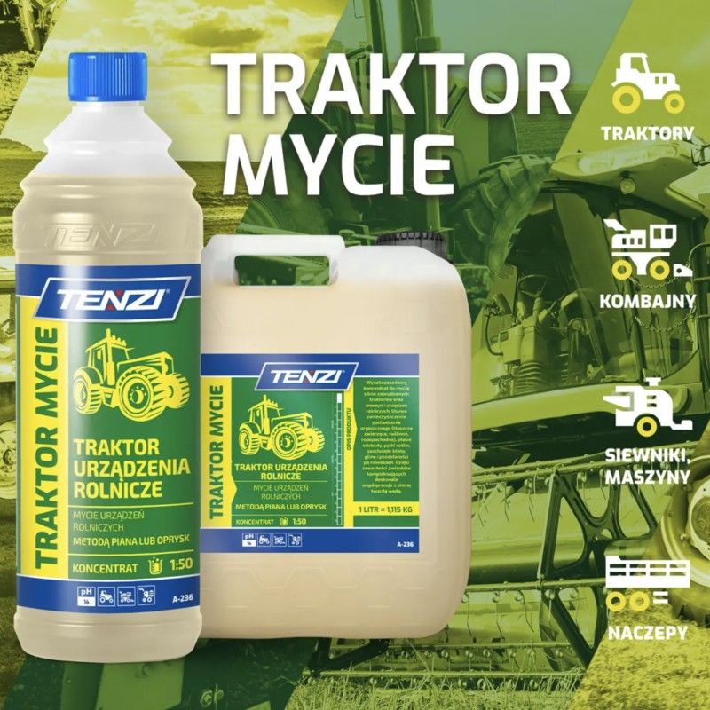 Tenzi Traktor Mycie 5L – środek do mycia traktorów i maszyn rolniczych