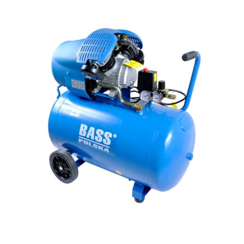 Bass Polska Kompresor powietrza 120 L dwutłokowy, olejowy 5745